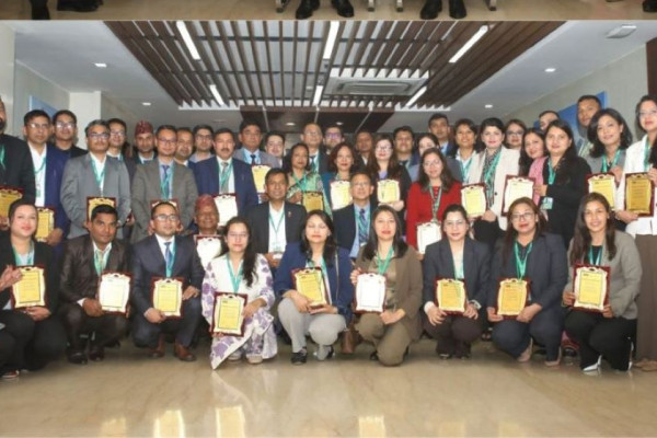 सिटिजन्स बैंकको कर्मचारी दिवस: ६२ कर्मचारी सम्मानित